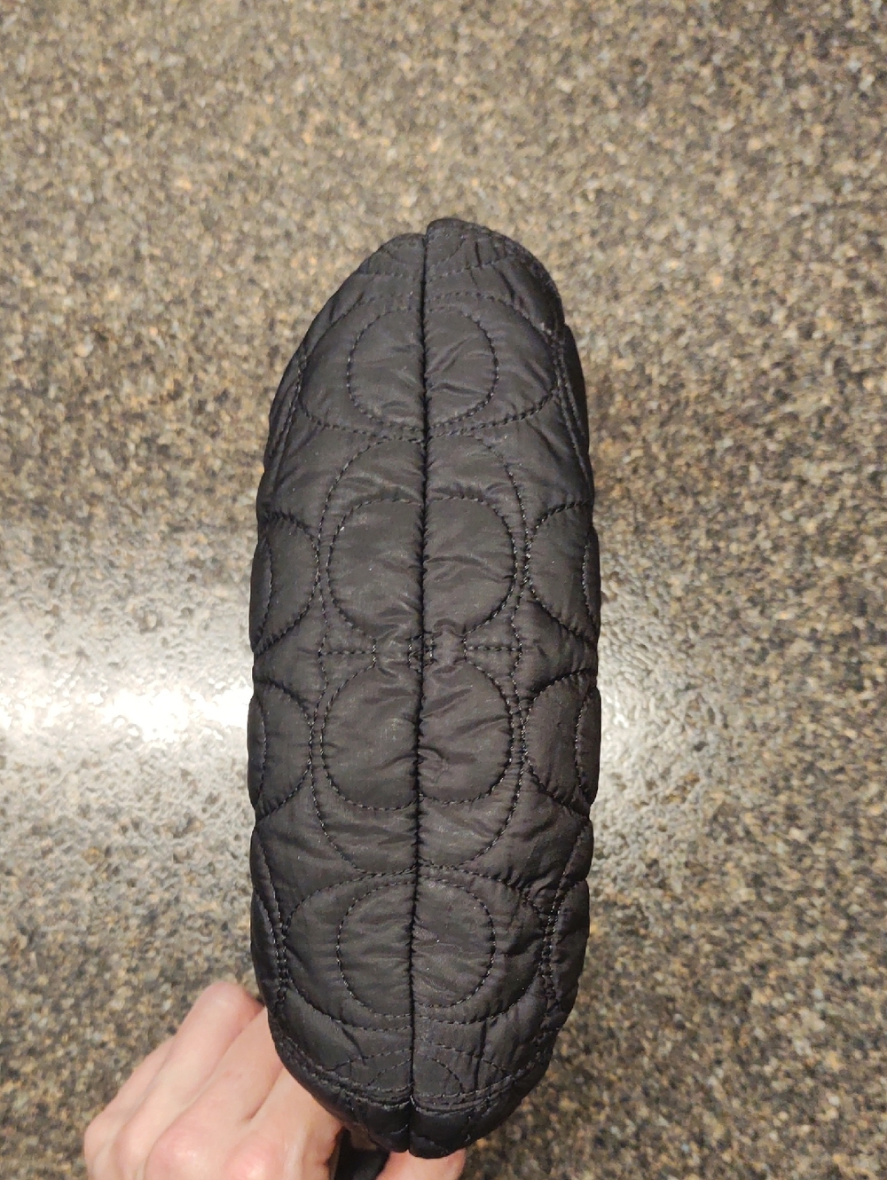 Coach Black Quilted Cosmetic Pouch - Picture 6 of 14